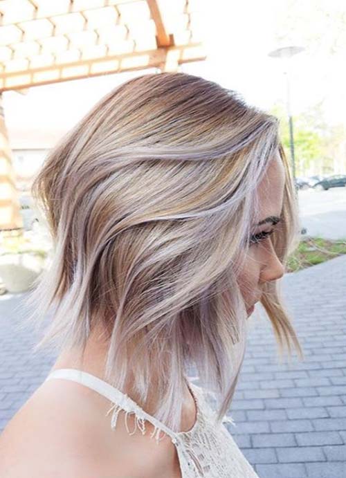 krotkie fryzury z cienkich wlosow 14 cieniowane wlosy srebrny blond